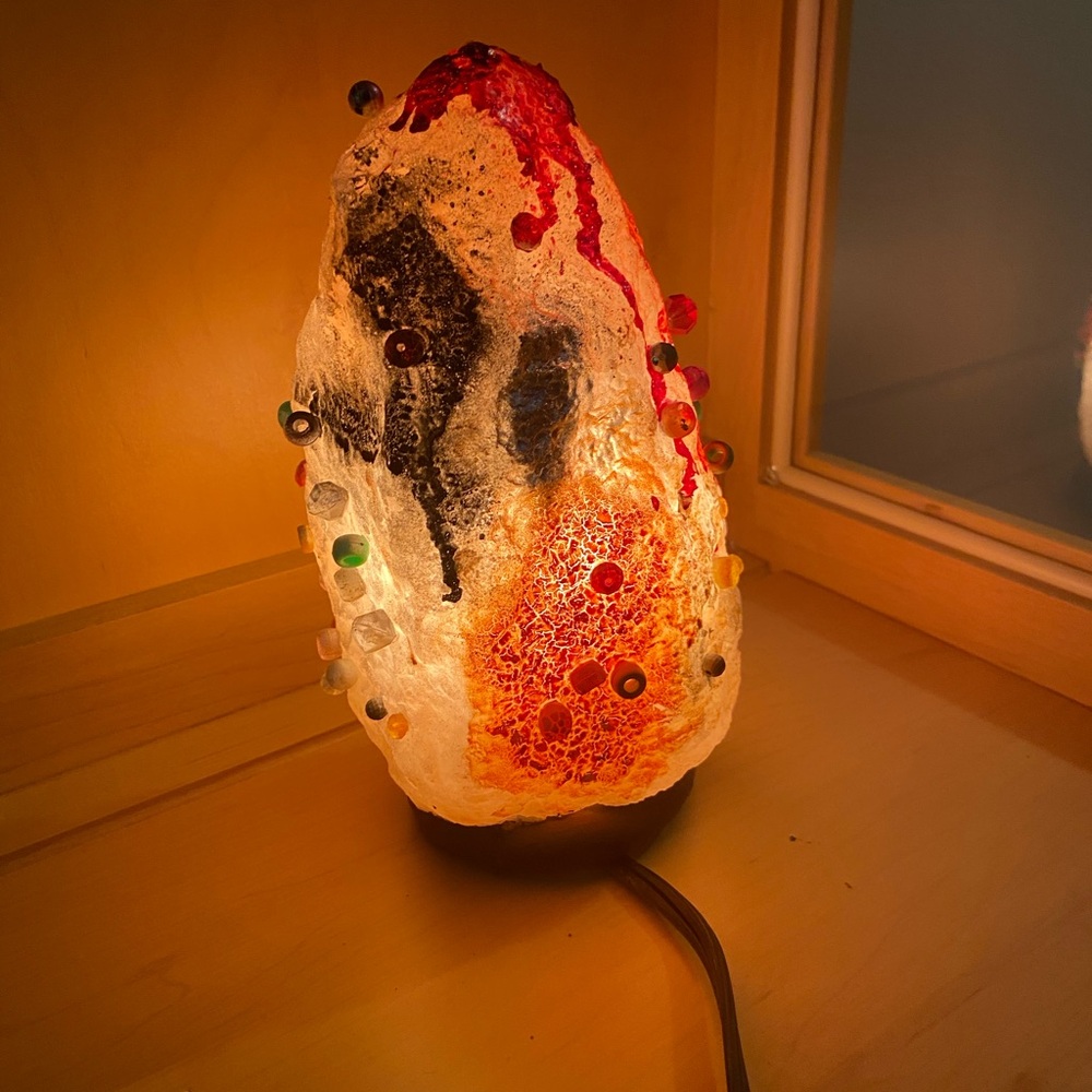 Artistic Lava Lamp with Multicolor Design